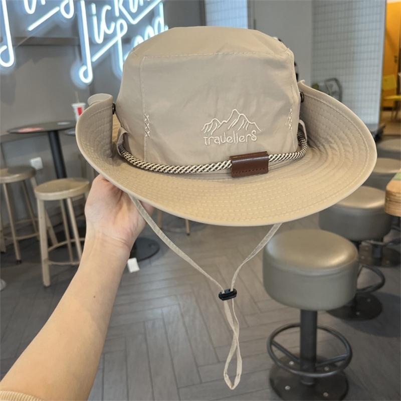 Sunshade Bucket Hat Outdoor Sport Hiking Fisherman Hat Sunshade Wide Brimmed Breathable Sunproof Sun Hat