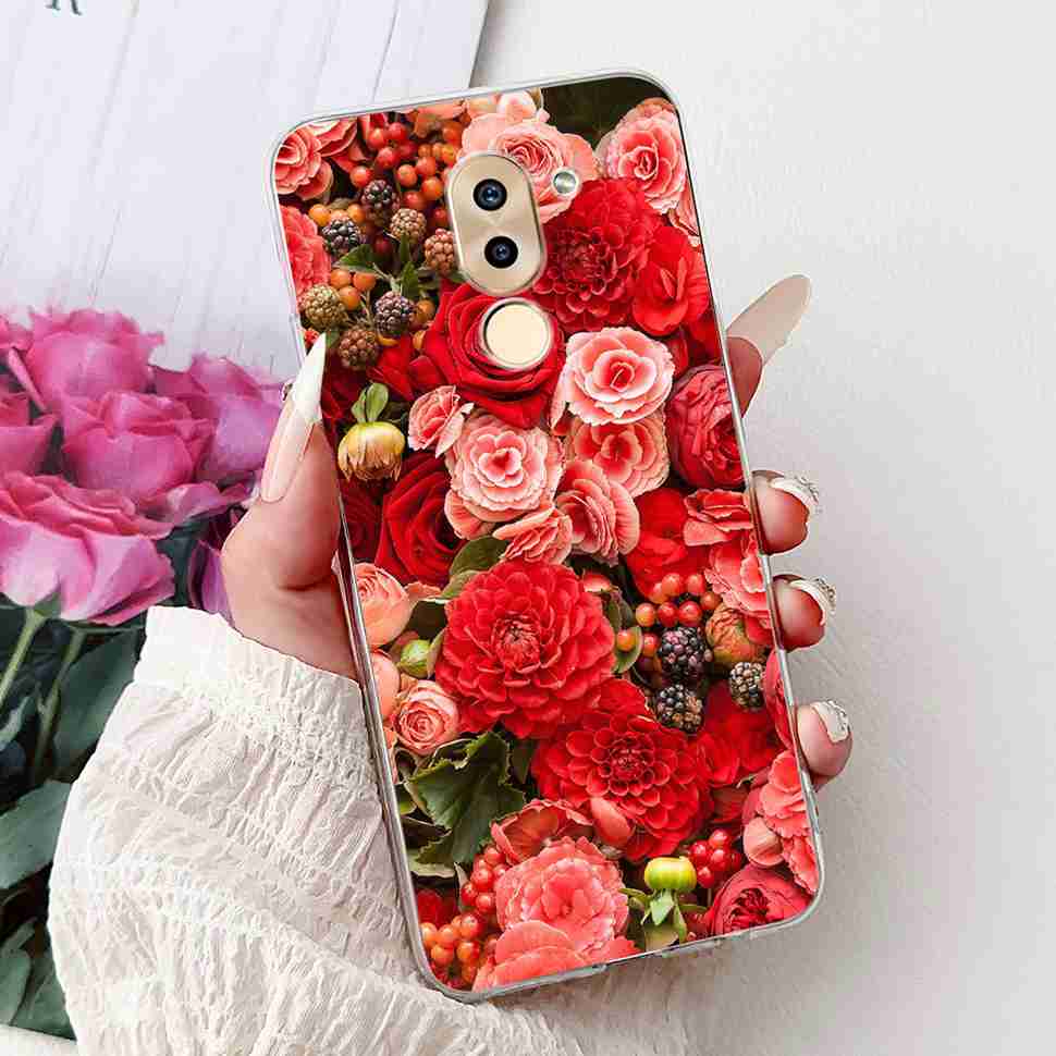For Huawei Honor 6X BLN-AL10 Case Cute Cartoon Painting Soft Silicone TPU Cover For Honor 6X 6x BLN-L21 5.5" Popular Cats Shell