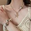 Shell Pearl Bohemian Starfish Choker Bohemian Shell Beaded Chain Bracelet Women