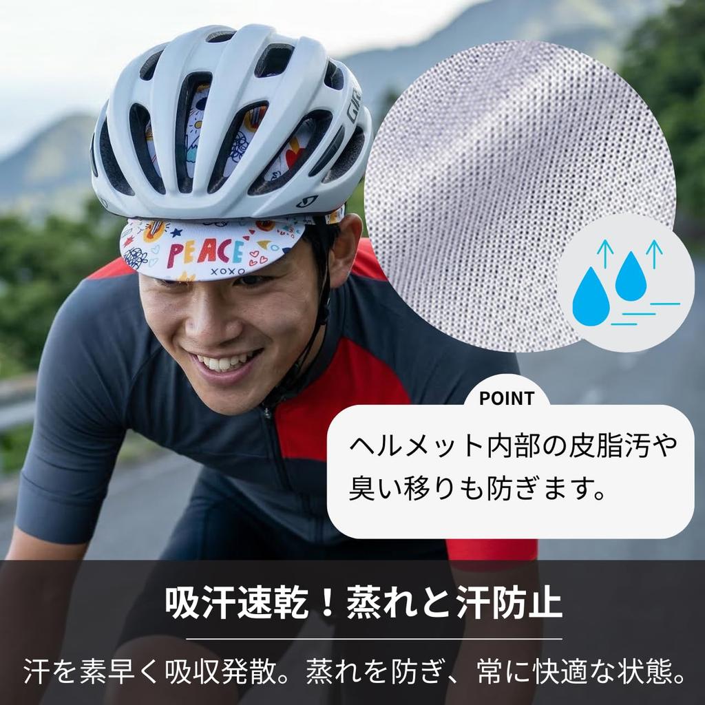 Cycling Inner Helmet Cap with Unisex [andoffer] Cap, Cap, Brim, Sweat-wicking, Quick-drying, Sunscreen, Mesh, Thin, Lightweight, Breathable, Bicycle,