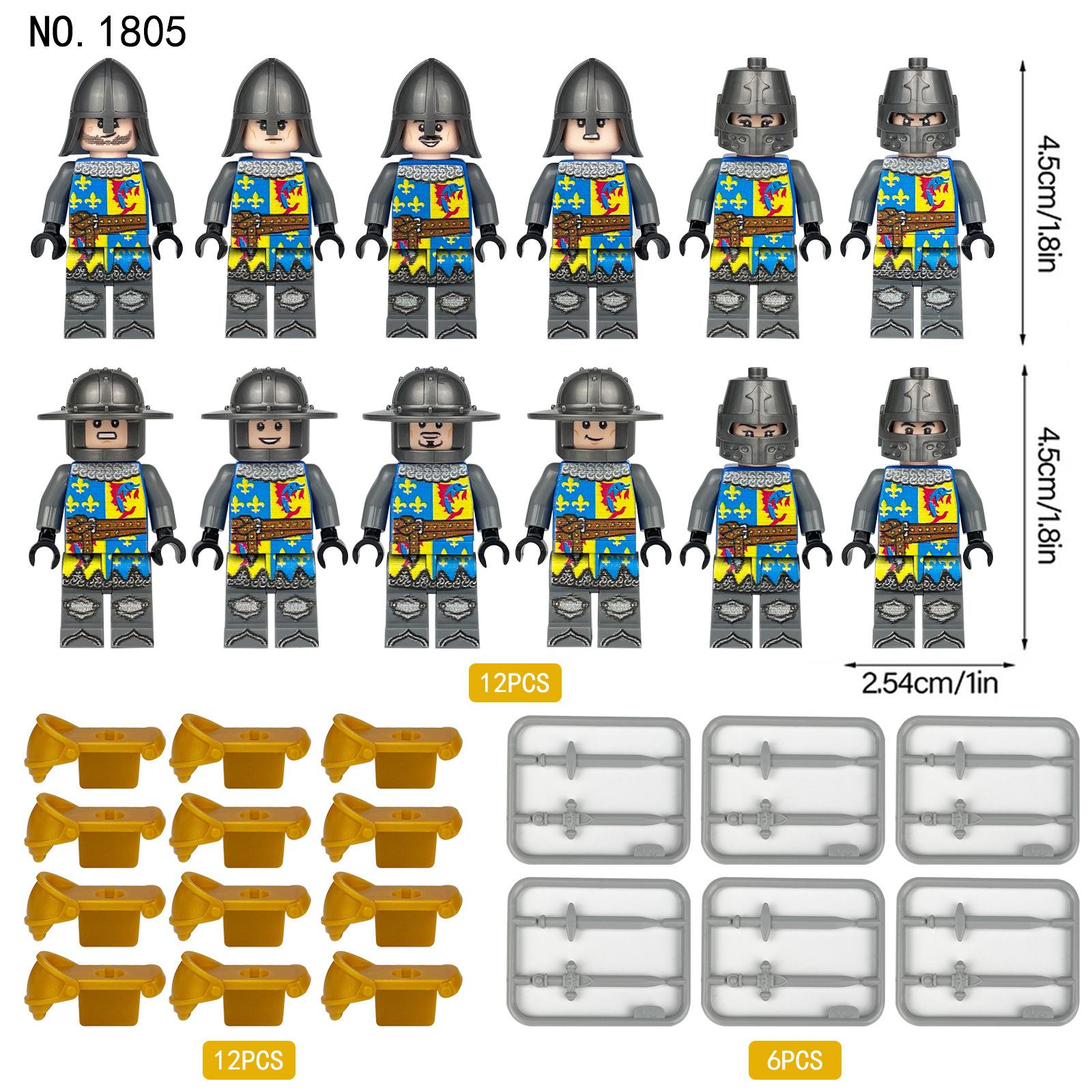 Cross-Border M1801 Superior-Grade M1805 First-Class M1806 First-Class M1813 First-Class M1811 First-Class Medieval Military Miniature-Figureure