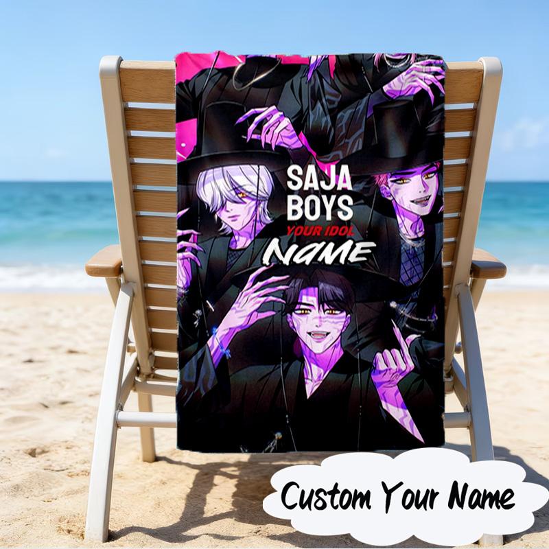 Custom Name K-Pop Idol Dreamscape Microfiber Beach Towel Super Soft & Absorbent for Bath, Beach, Travel  Bath Time Accessory, Fan Gifts