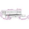 Pull Out Daybed with Drawers Without Mattress White 90x190 Cm