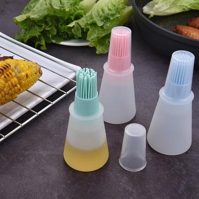 Silikon BBQ Öl Pinsel Hitzebeständige Garten Grill Öl Flasche Backpinsel Kochen BBQ Werkzeuge
