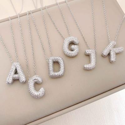 Collana - Collana con Lettere Inglesi - Stile Hip-hop - Full Zirconia - Collana a Catena Squisita - Collana alla Moda e Unica
