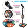Children'S Microphone Toys With Cool Lighting And Music, Microphone Instrument Toys With Brackets