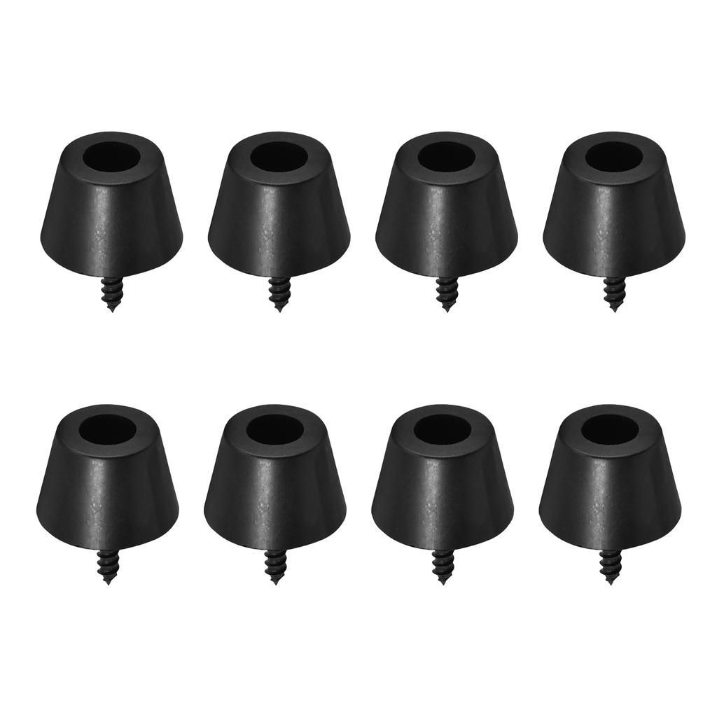 4 Pairs 30x20mm Rubber Feet Anti Vibration Base Pad Stand for Speaker Guitar Amplifier W Screws