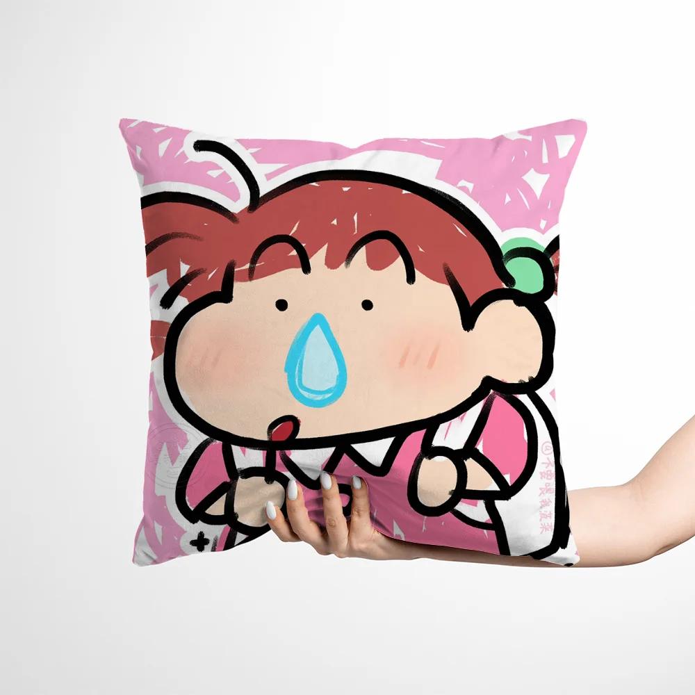 Cartoon Throw Pillow Covers Living Room Decoration Printed Sofa Cushion Cover Polyester Soft Pillowcase