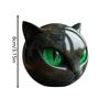 8cm Halloween Purrfect Ball Mini Kätzchen Stein Ornament Schwarze Katze Schnitzerei Elegante Heimdekoration Geschenk für Katzenliebhaber Männer Frauen