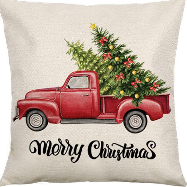 Federa Cuscino con Stampa Natalizia Decorazione Soggiorno Casa Babbo Natale Abbraccio Nuovo Divano Cuscino di Natale