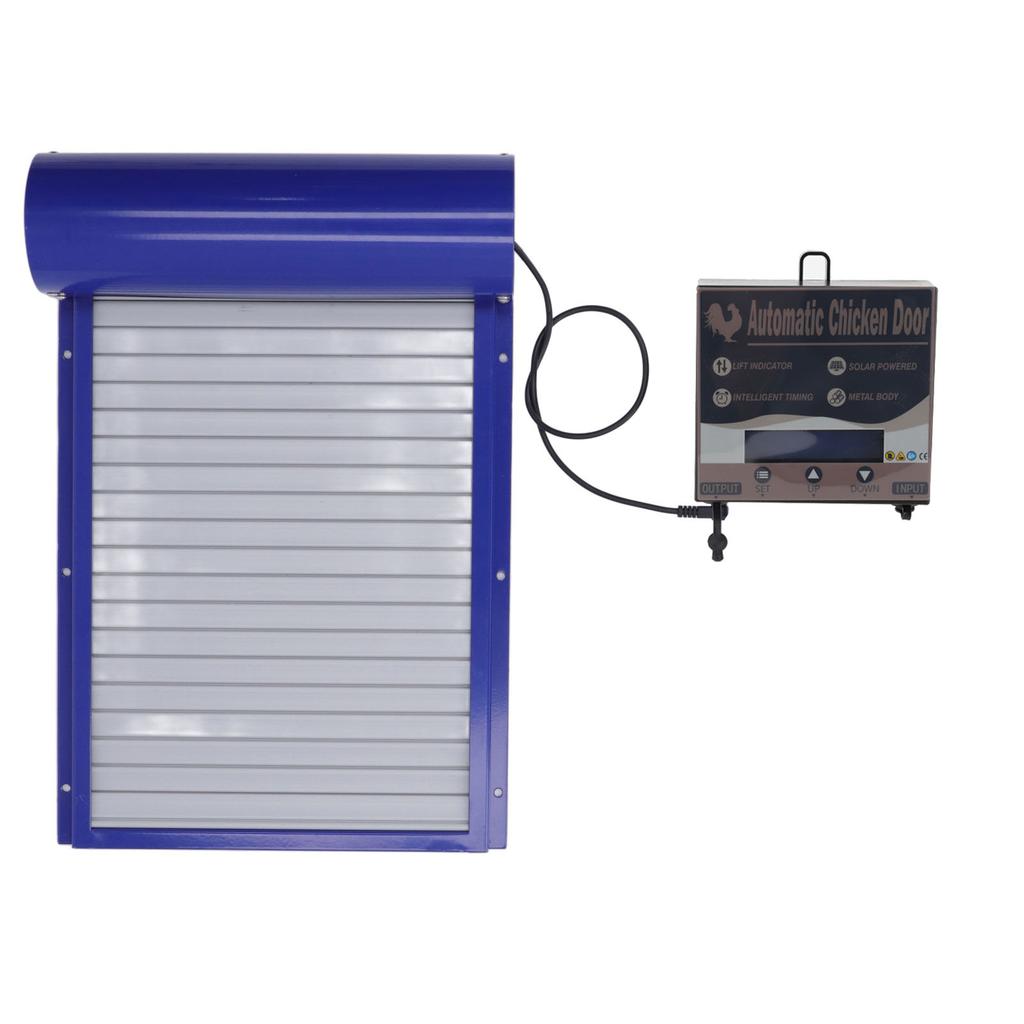 Automatic Chicken Coop Door with Time Setting Rolling Curtain Chicken Door Opener for Duck Goose