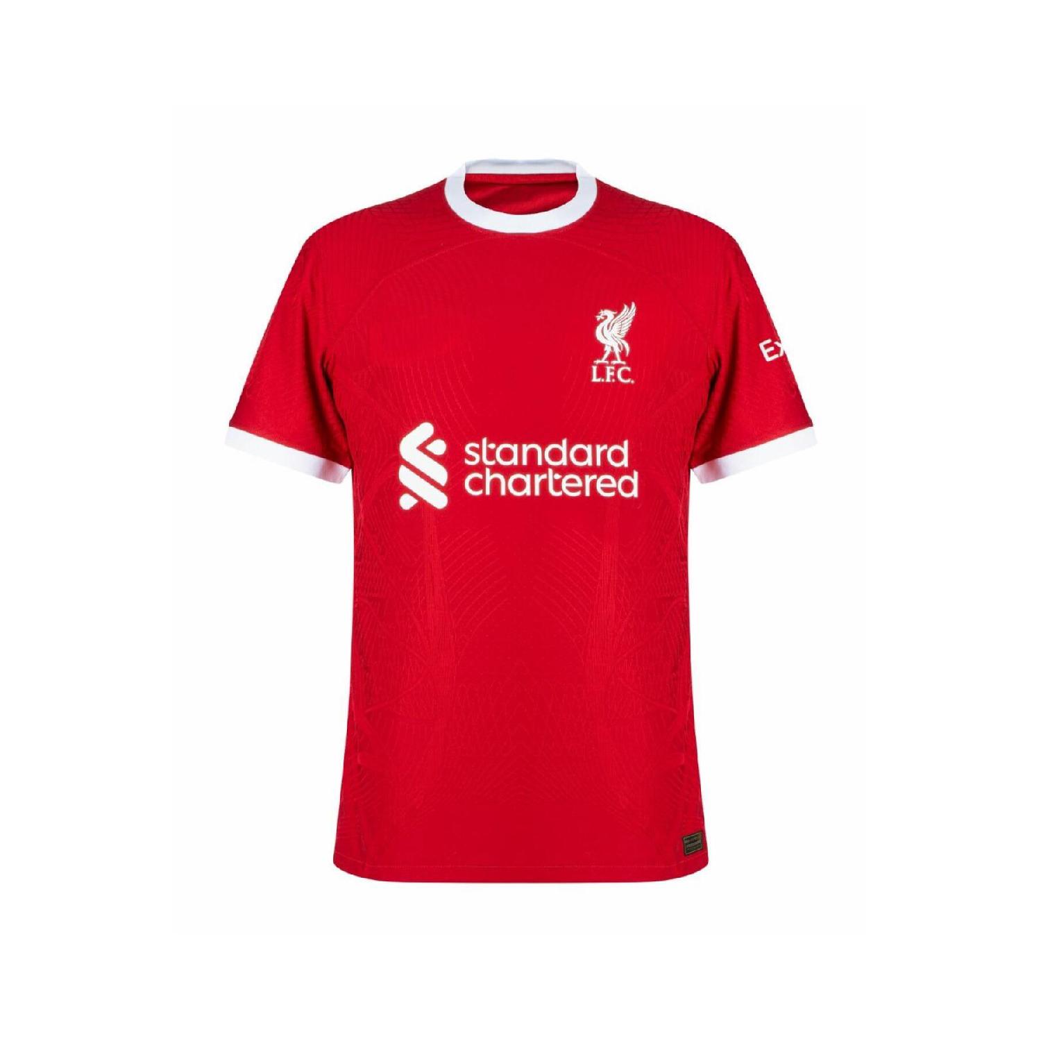 

Красная футбольная майка Liverpool Fc New Season 23/24 с вышивкой логотипа