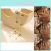 Elegant Geometric Gold Plated Faux Pearl Long Chain Earrings For Women 2023