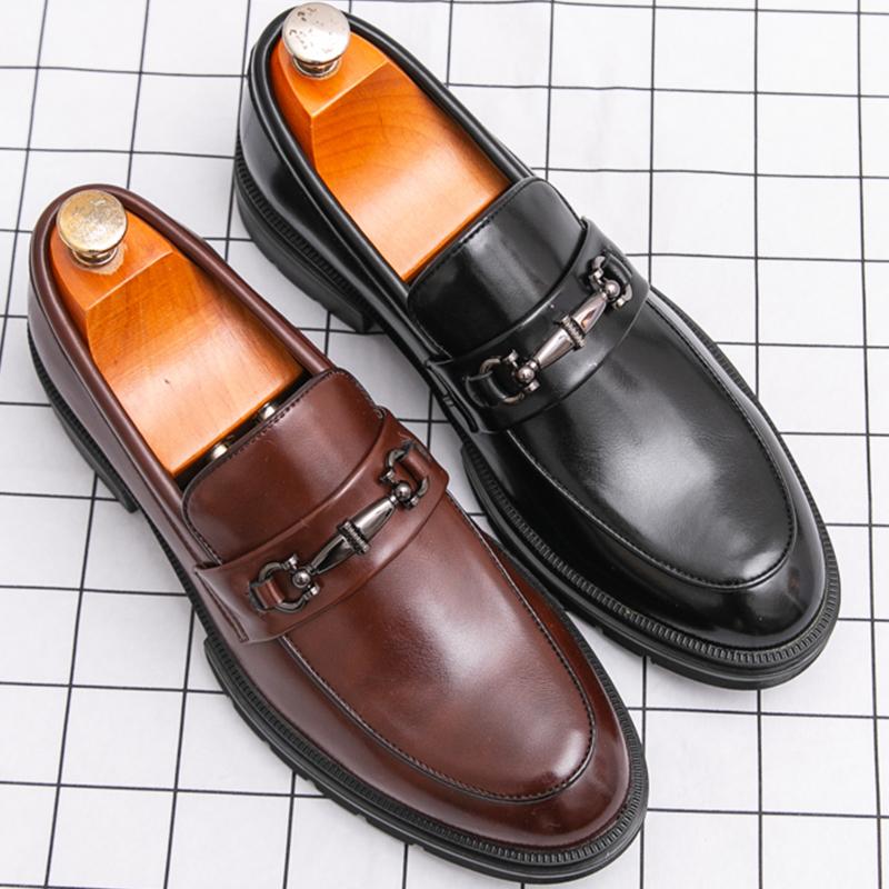 Dress Shoes Man High Quality Social Leather Brogues Shoes For Men British Business Formal Leather Shoes Men Wedding Leather Shoe