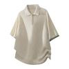 MMOPTOP Men's Linen Blend Knit Polo Shirt