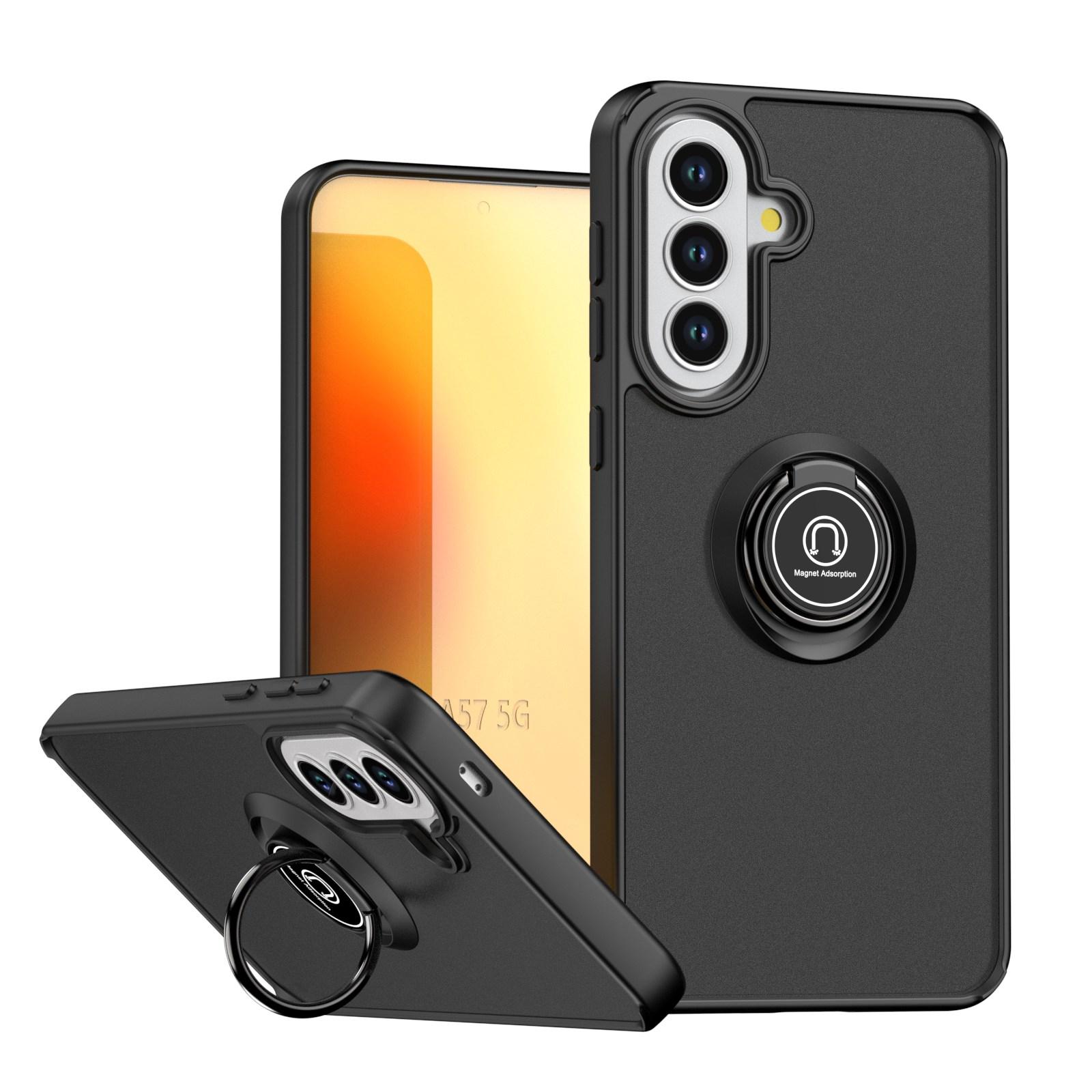 

Armor Case For Samsung Galaxy A57 A37 A17 A07 A06 A16 A26 A36 A56 A15 A25 A35 A55 5G Magnetic Ring Holder Matte Shockproof Cover For Galaxy A15