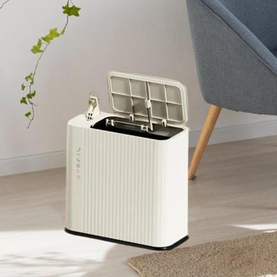 Cubo de Basura Delgado Bote de Baño con Tapa Basura para Sala de Estar