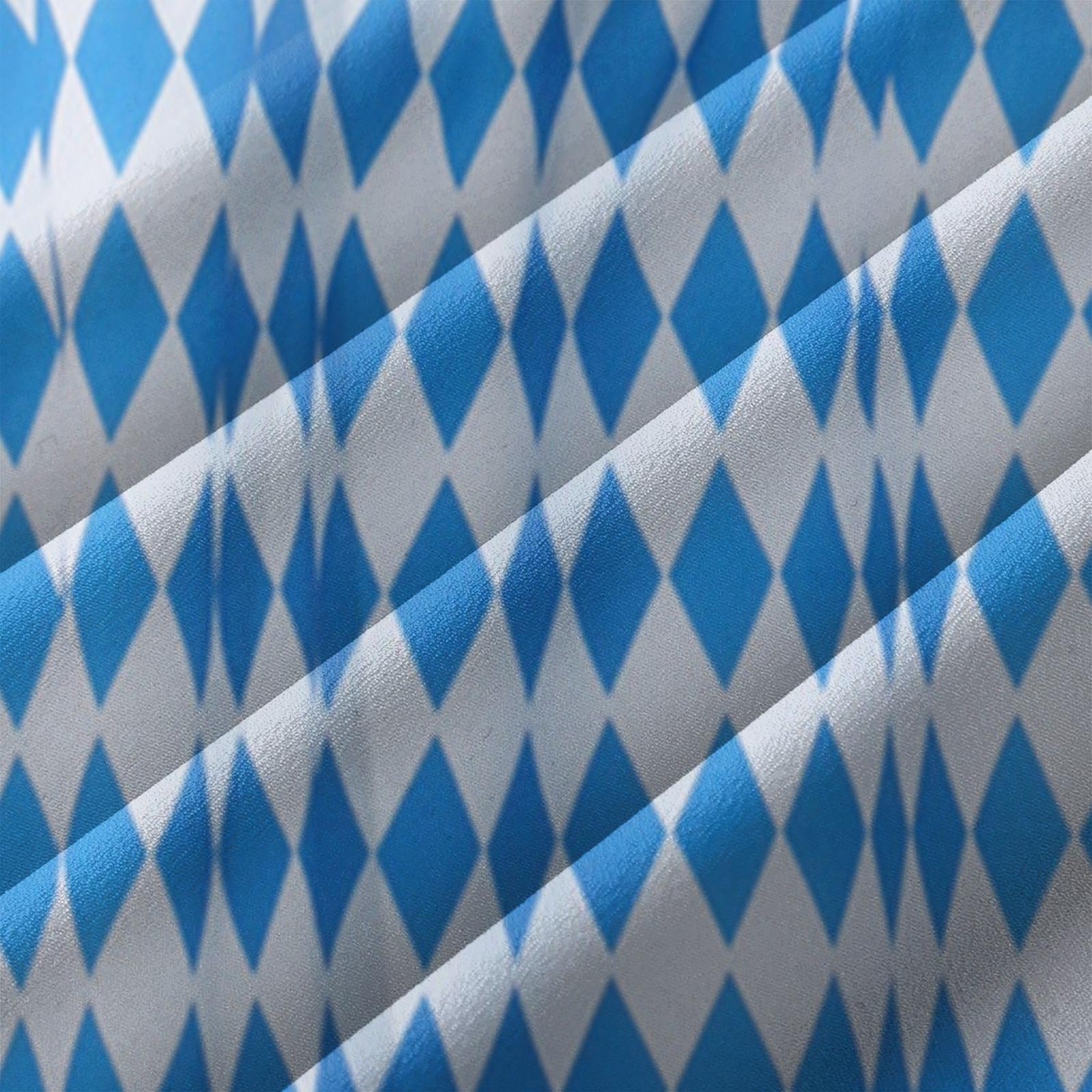 Женское летнее повседневное модное длинное платье с геометрическим принтом и вырезом — фото 7