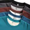 Men's Women's 100% Cotton Oversized Winter Clothes Plus Velvet Top Blouse Long Sleeve T-Shirts Pullovers Sweatshirts For Men