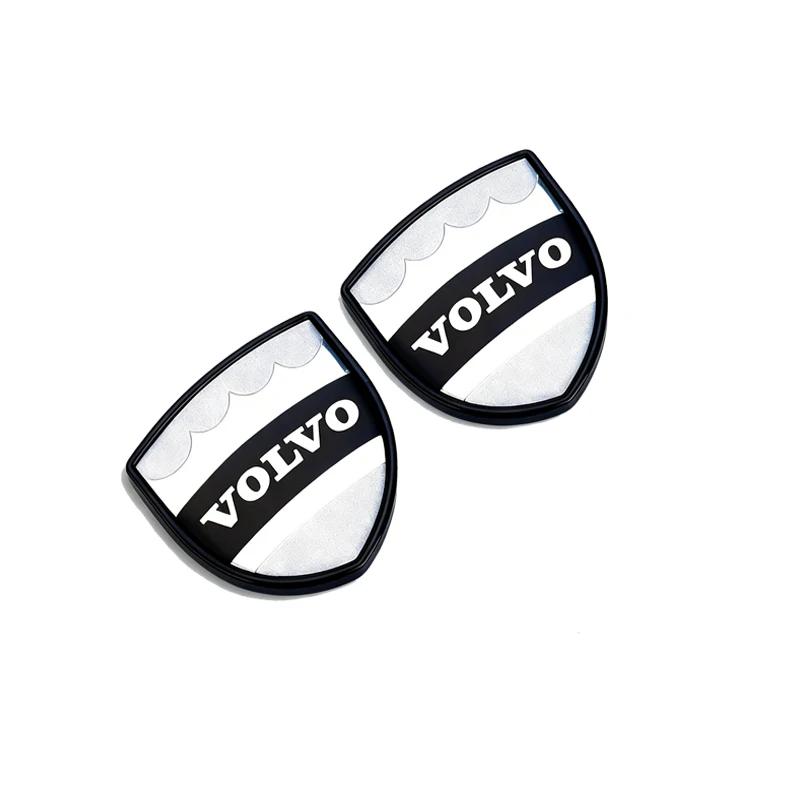 2 Stück Volvo Elch Logo Schild Abzeichen 3D Metall Aufkleber für Alle Auto Kofferraum Kotflügel - Auto Styling Dekoration Zubehör
