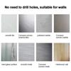 Practical Metal Bathroom Shelf Space Saving Self-adhesive Toilet Storage Brackets Wall Mounted Shampoo Organizer Holder