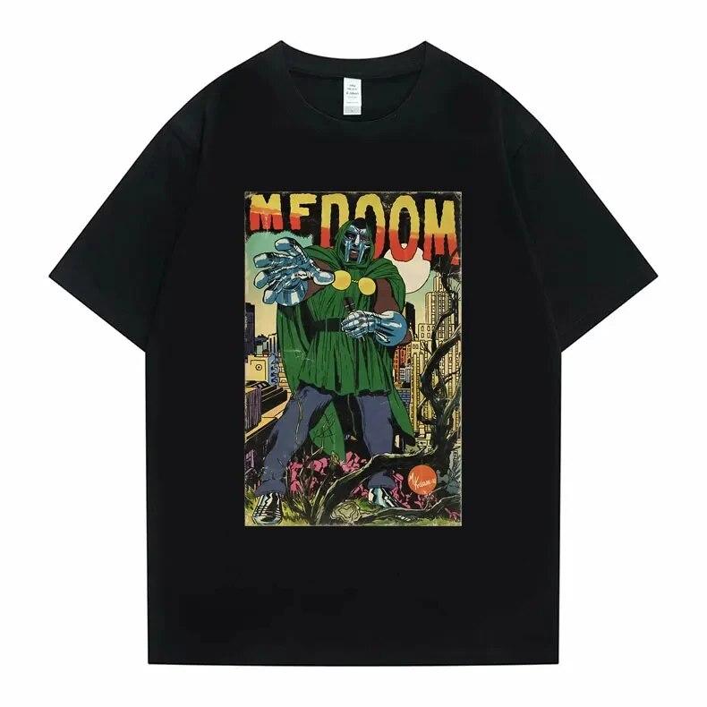 

Singer Mf Doom Madlib Madvillain двусторонняя футболка с графическим рисунком, топы унисекс, свободная футболка в стиле хип-хоп, женские флисовые хлопковые футболки унисекс 4XL