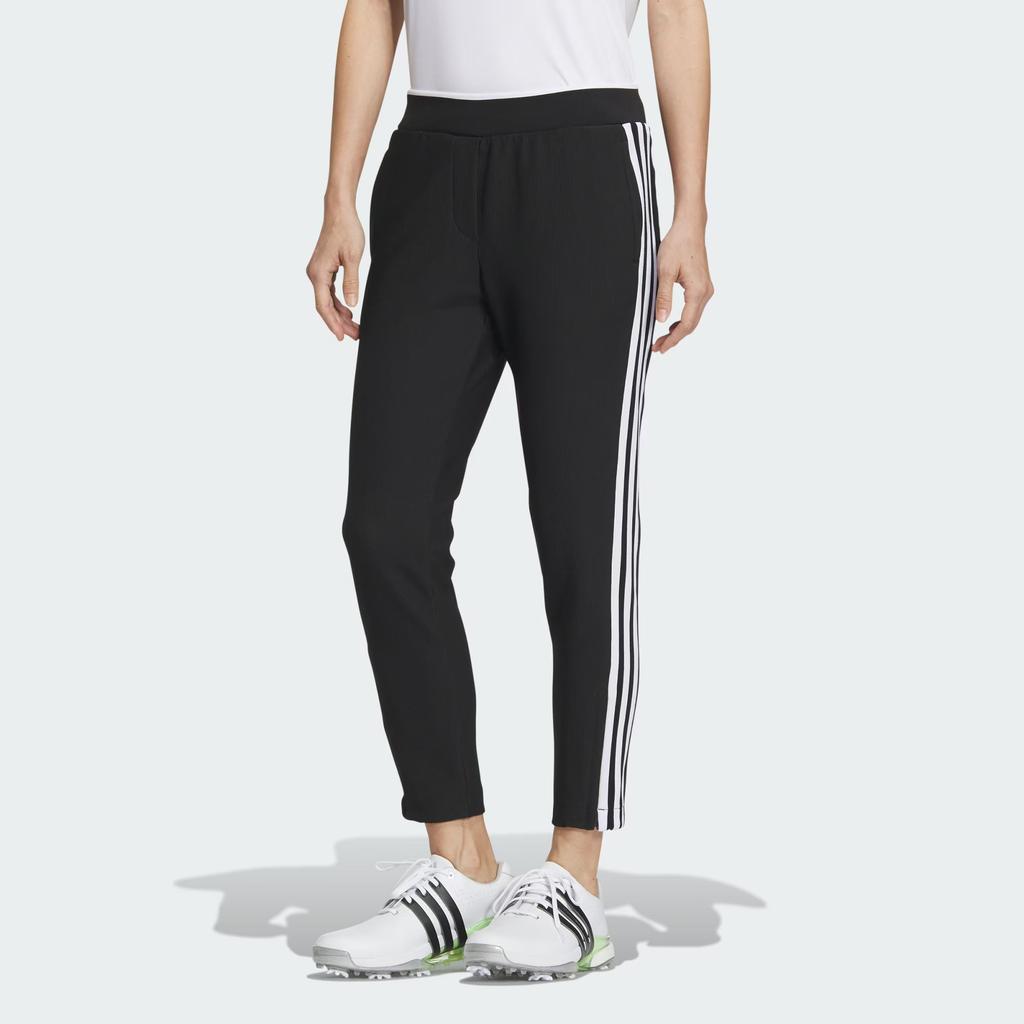 Adidas Aeroready 3-Stripes 7/8 Pants Color Block Golf Knitted Sports Pants Women Pants Black IK9790