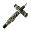 Jinhao Vintage Intaglio Metallico Goffratura Drago e Fenice Pennino Medio Pennino Pesante Penna Stilografica Nobile Ufficio Scuola