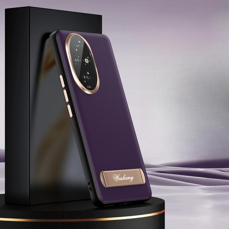 Suitable for The HONOR 200pro Phone Case and Lens Full Cover Business Men's High-end Leather Case