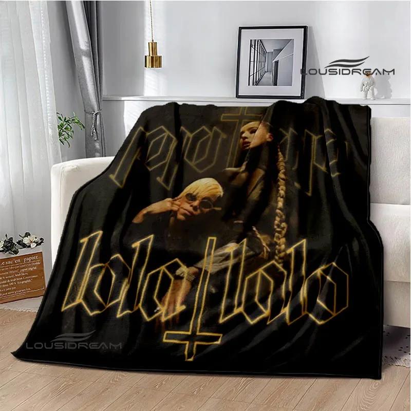 Spanish singer Lola índigo printed blankets Flange Warm blanket soft and comfortable blanket picnic blankets birthday gift