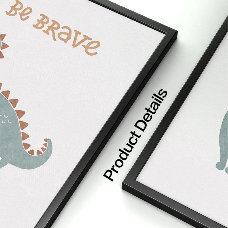 Sun Rainbow Dinosaur Octopus Education Alphabet Wall Art Canvas Painting Poster Print Nursery Wall Pictures Kids Room Decoration