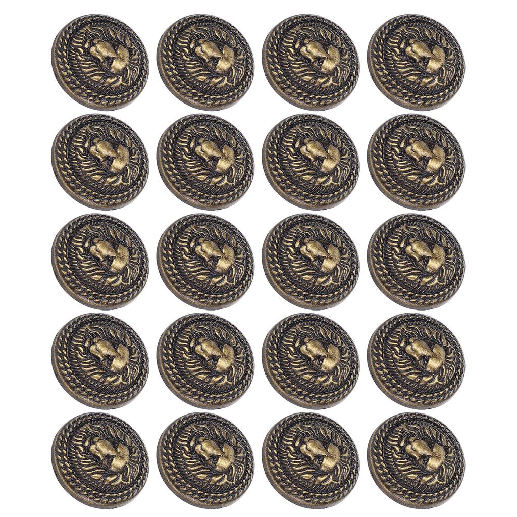 20 Sets   Rivet 24mm Diameter Vintage Decorative Zinc Alloy   Head Rivet Button with 7mm Screws