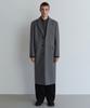 Fortex Felt Daddy Shoulder Single Long Coat [Medium Grey]