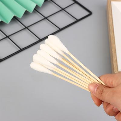20 Stücke Frauen Schönheit Make-Up Wattestäbchen Großen Kopf Knospen Make-Up Holz Sticks Nase Ohren Reinigung Gesundheitspflege 20 cm