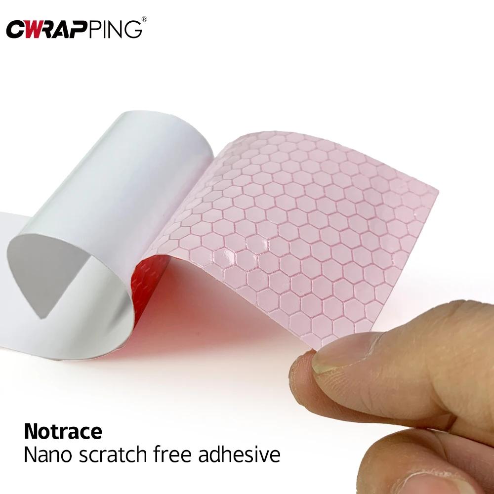 Light Reflective Sticker Waterproof Car Adhesive Tape Honeycomb Texture for RV Camper Car Exterior Accessories Reflector Parts