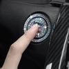 Car Start Switch Button Sticker Diamond Ring Decor Cover Interior Accessories