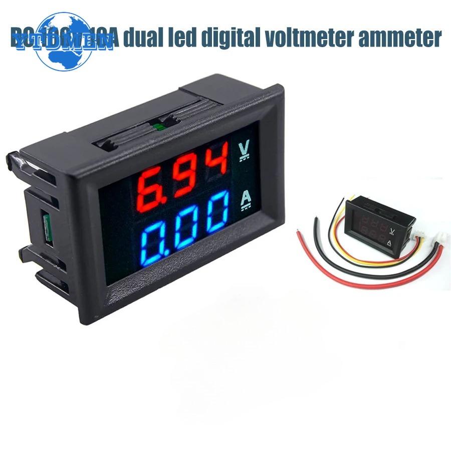 DC 0-100V 10A Digital Voltmeter Ammeter LED Display Module DSN-VC288 LED Amp Dual Digital Volt Meter Gauge Voltage Current