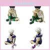 Koleksiyonerler İçin Yüksek Detaylı Hunter X Hunter Pvc Oturan Killua Ve Gon Anime Masaüstü Figürleri