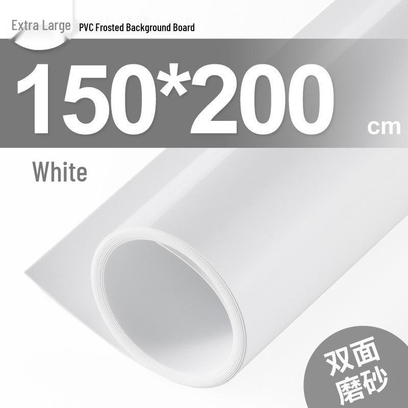 White Frosted PVC Photography Background Board - Waterproof Gray Reflective Cloth