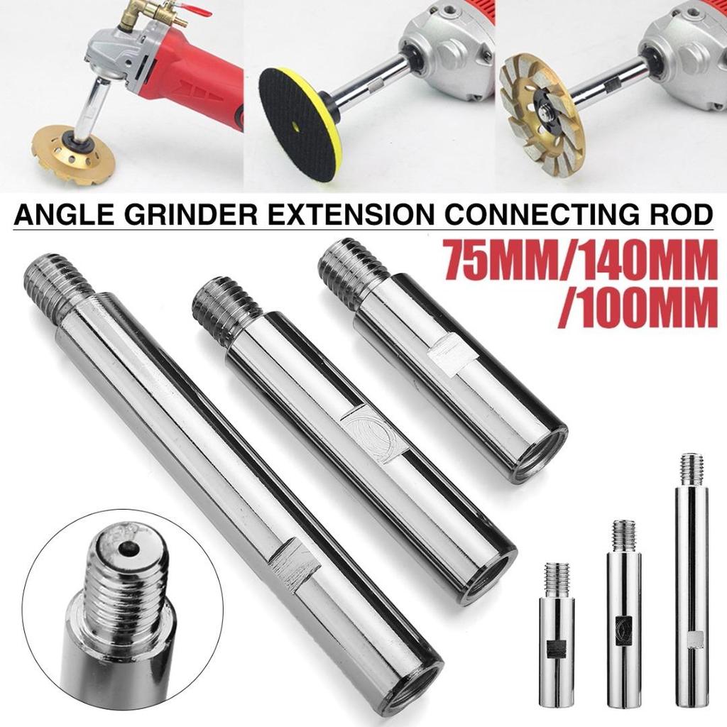 1 stuks 45# Staal Haakse Slijper Verlenging Verbindingsstang Adapterstang M14