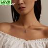 925 Sterling Silver Loving Bird Pendant Silver Chain Necklace For Women Fine Jewelry Valentine 'S Day Gift