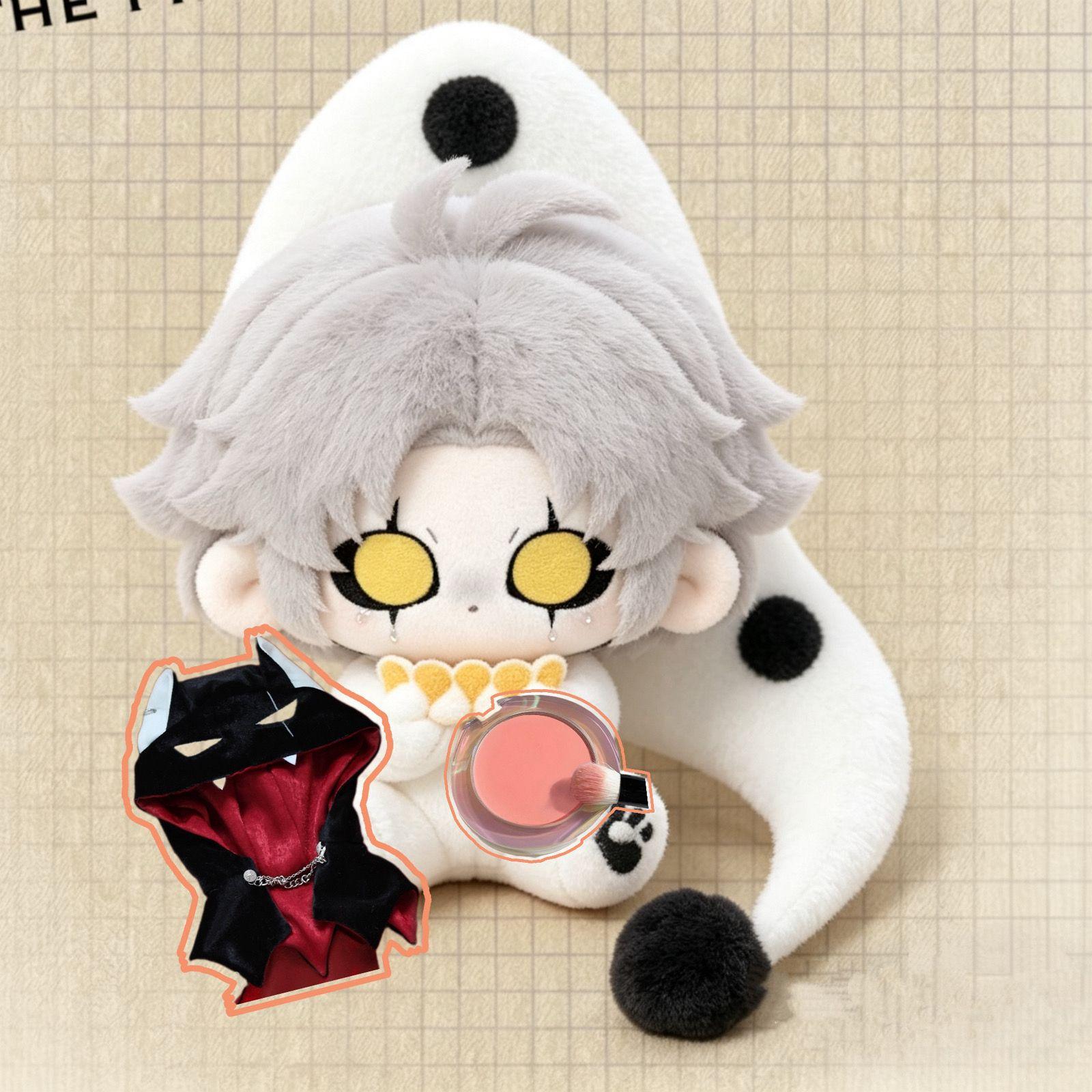 10cm Spel The Freak Circus Pierrot Pluche Aankleed Katoenen Pop In Slaap Speelgoed Voor Kind Figuren Fans Cadeau Schattige Hanger Voor Vriend 10cm