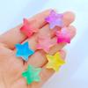 20Pcs New Cute Mini 18mm Bright Five Pointed Star Flat Back Resin Scrapbooking DIY Jewelry Craft Decoration Accessorie
