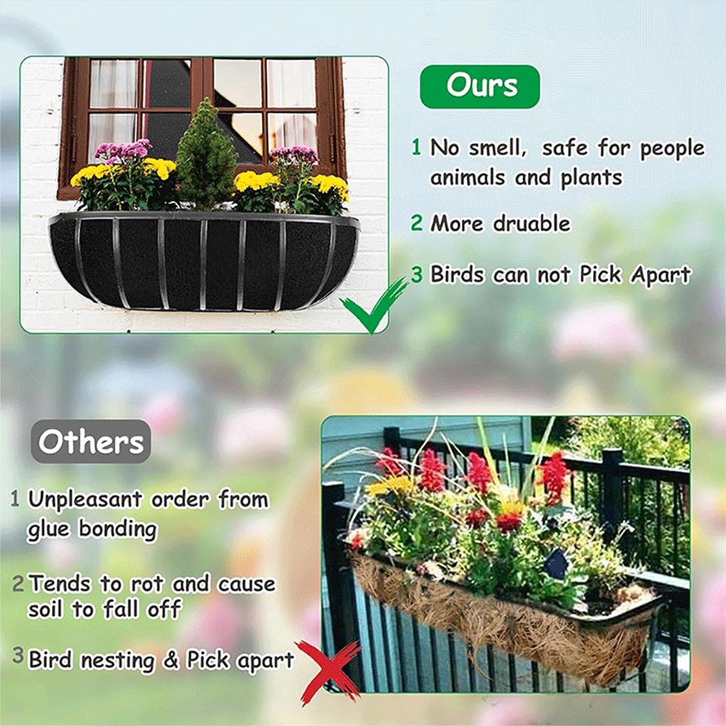 3pcs Fabric Replacement Liners For Garden Troughs Pack Of 3 Replacement Non-woven Liner Plant Liner
