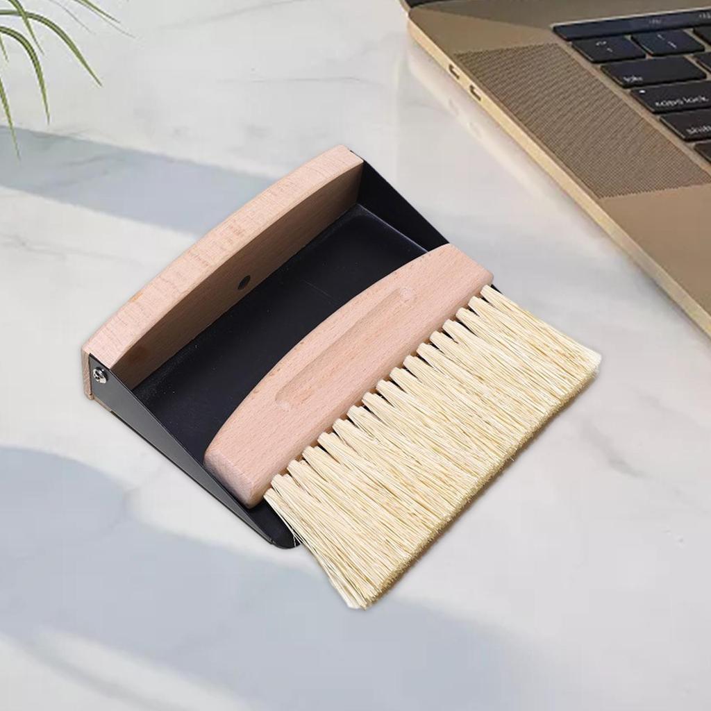 Desktop Broom Dustpan Set Housekeeping Cleaning for Snacks Home Crevices
