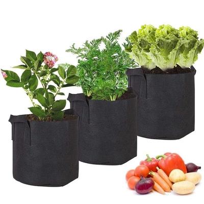 Felt Plant Grow Bags Reusable Garden Vegetables Planter Flower Herb Planting Pots Fabric Seedling Flower Nursery Bag