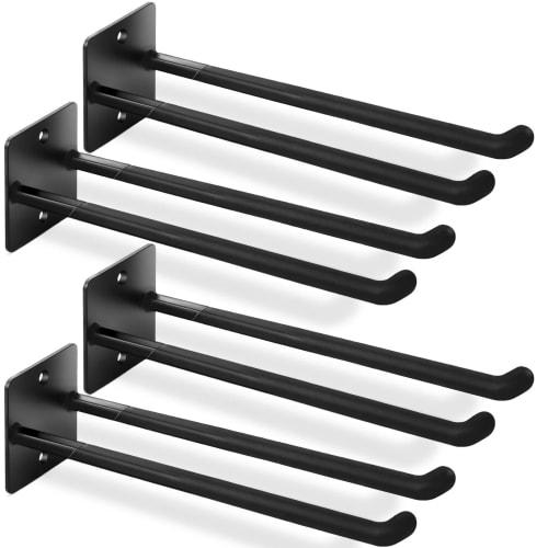 

GSYJMRH Set of 4 Garage Hooks, 14-inch Large Tool Hooks, Wall-Mounted Garage Storage (Tools and Screws Included), Organize and Store in Your Warehouse