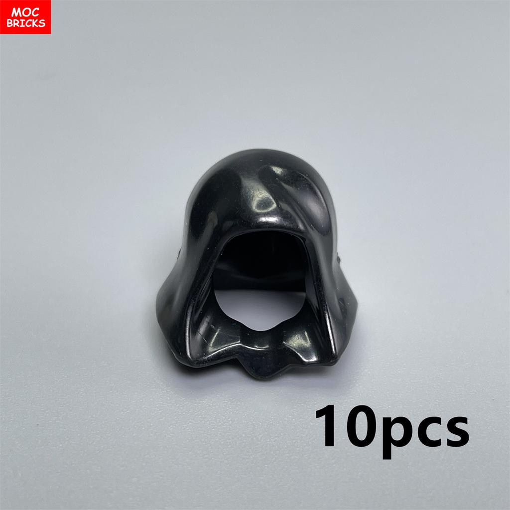Peças MOC Cabeça Capuz Capacete Abaixado Figura 4cm Corpo Acessório de Roupa 30381 15428 blocos de construção brinquedos presentes para crianças