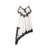 Abito in Pizzo Asimmetrico Europeo e Americano Primavera 2025 - Design Sexy Pura Desiderio