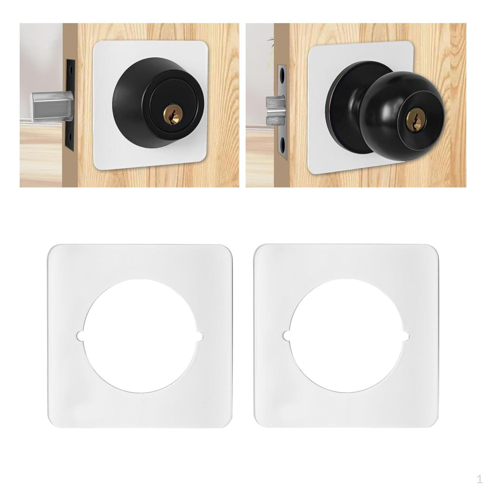 

2 шт. Пластина для укрепления двери, ремонтная пластина замка, ремонт шара, крепежный кронштейн для дверных ручек белый